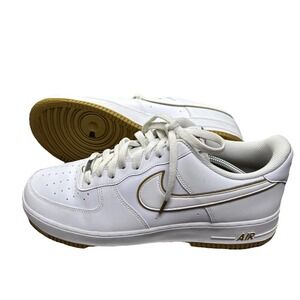 Nike Air Force 1 Low '07 White Bronzine Mens‎ 12 Sneakers Metallic
